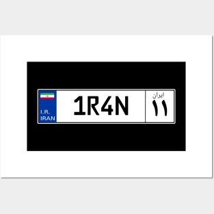 Iran car license plate Posters and Art